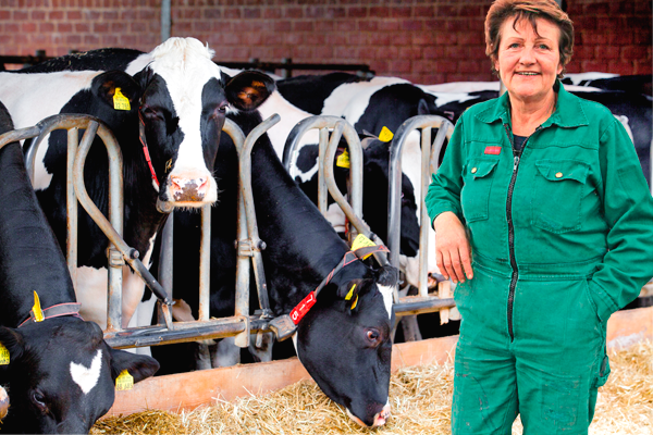 Milchviehbetrieb Milchhof KG Beilrode mit Betriebsleiterin Heidi Kluge